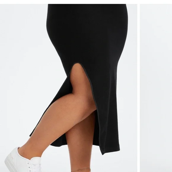 Fabletics seamless, body con ribbed midi dress - Picture 7 of 9
